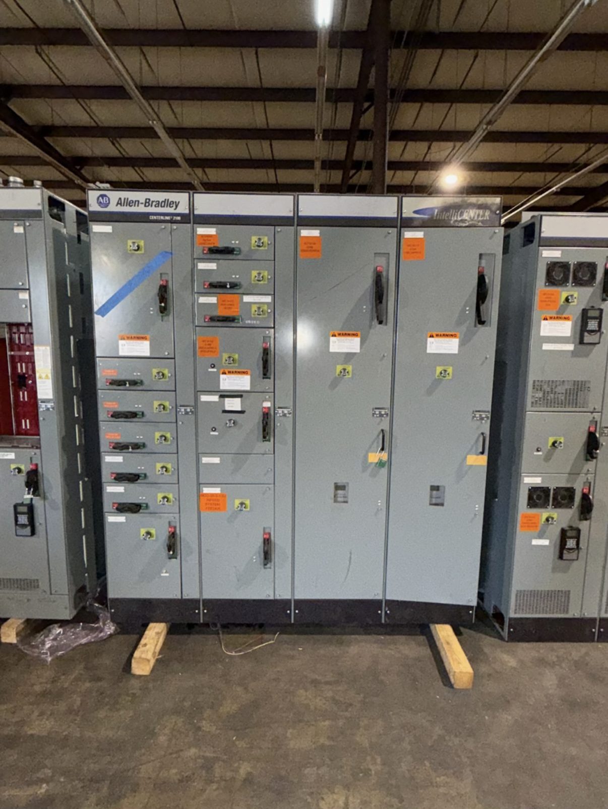 Allen-Bradley CENTERLINE 2100 MCC sections purchased from an industrial facility